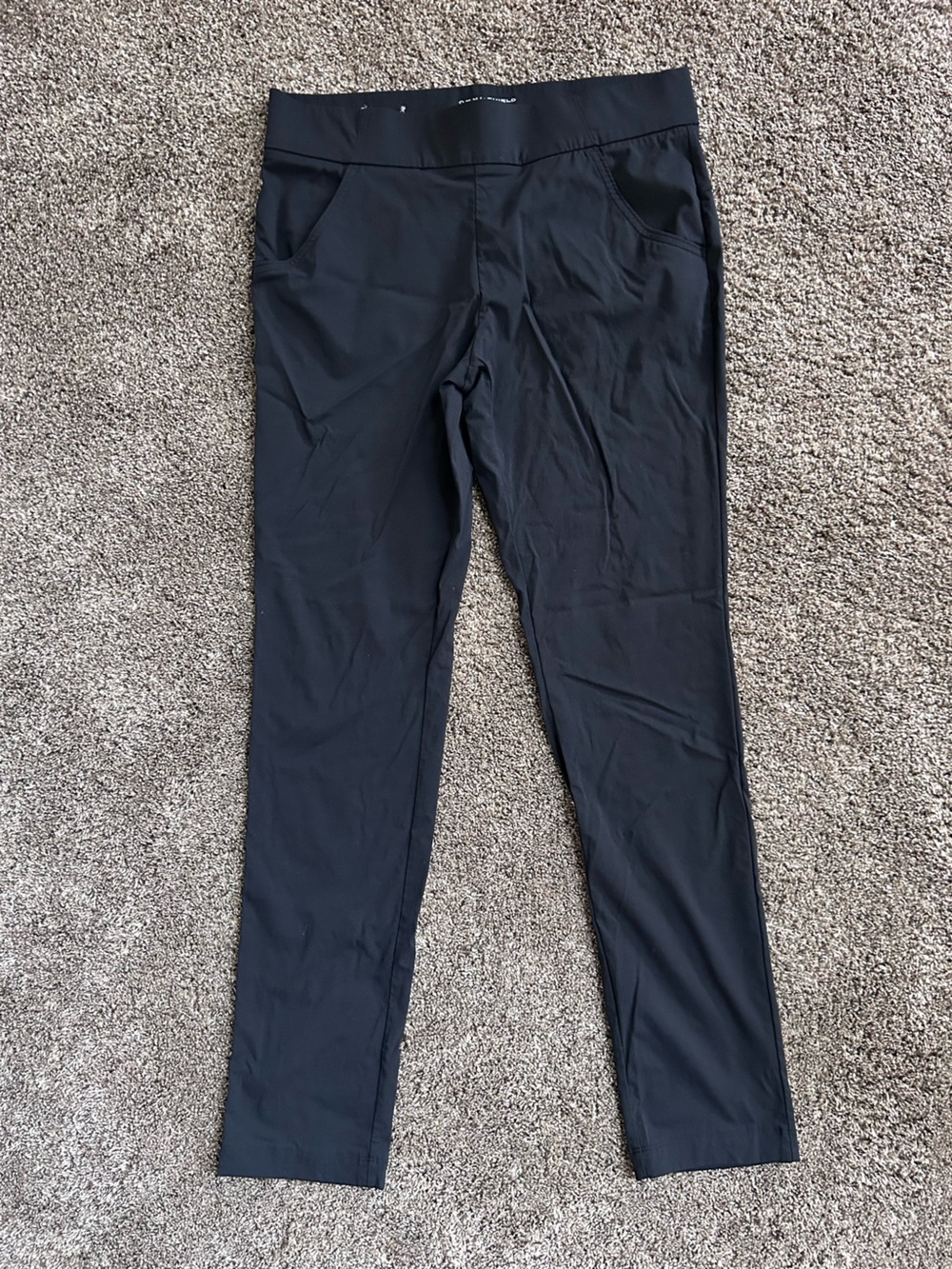 Columbia Womens's Black Slim Stretch Pants Water Repellent Size M Omni-Shield